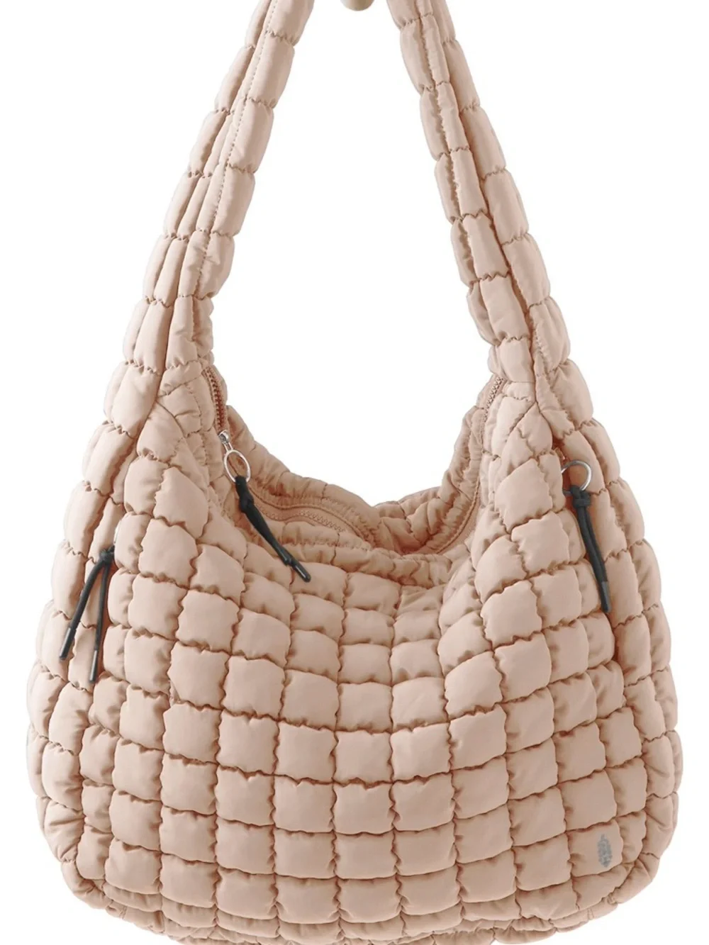 FP Movement Quilted Carryall Quilted Hobo Shoulder Bag - OFF WHITE